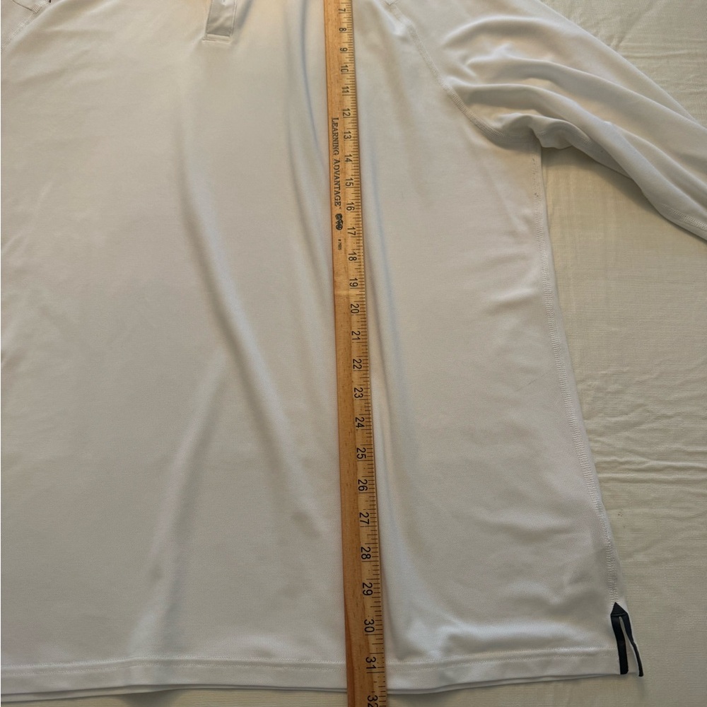 RHONE White Commuter Long Sleeve Polo Shirt XXL - Picture 9 of 9
